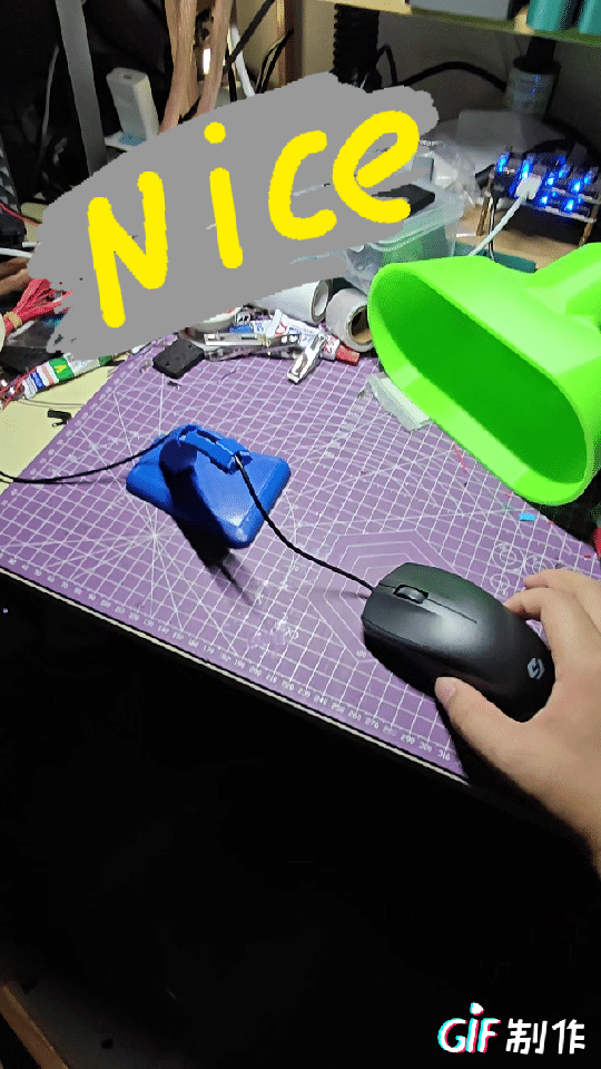 Miniatura 2 do modelo 3D 鼠标导线支架（活动导向）
