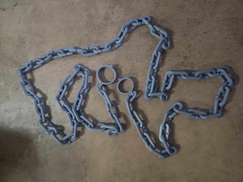 Shackles / Cuffs with Side Cut Chain Link
