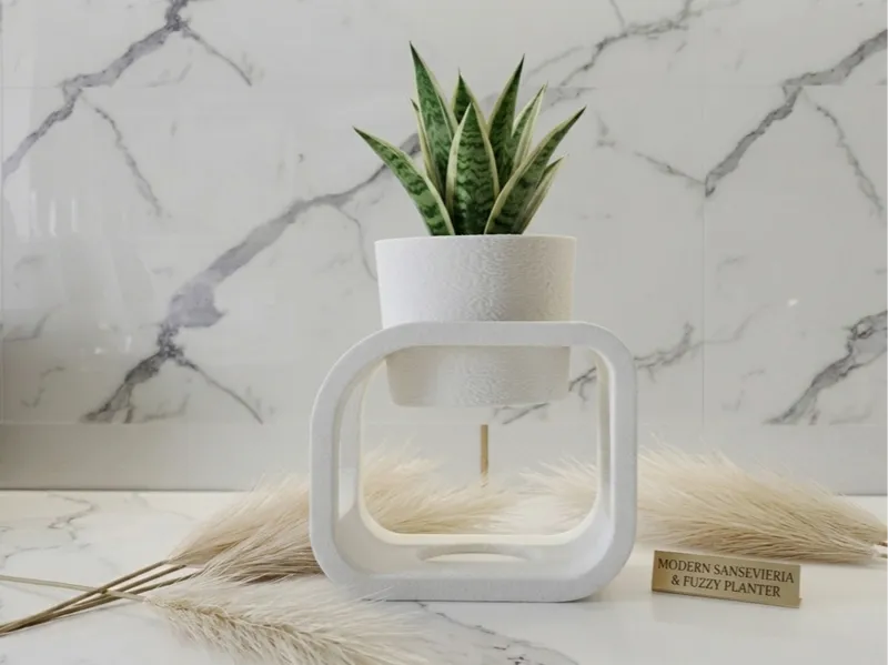 Minimalist Fuzzy Floating Planter