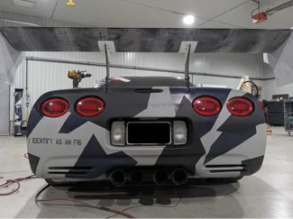 Dual element racing wing