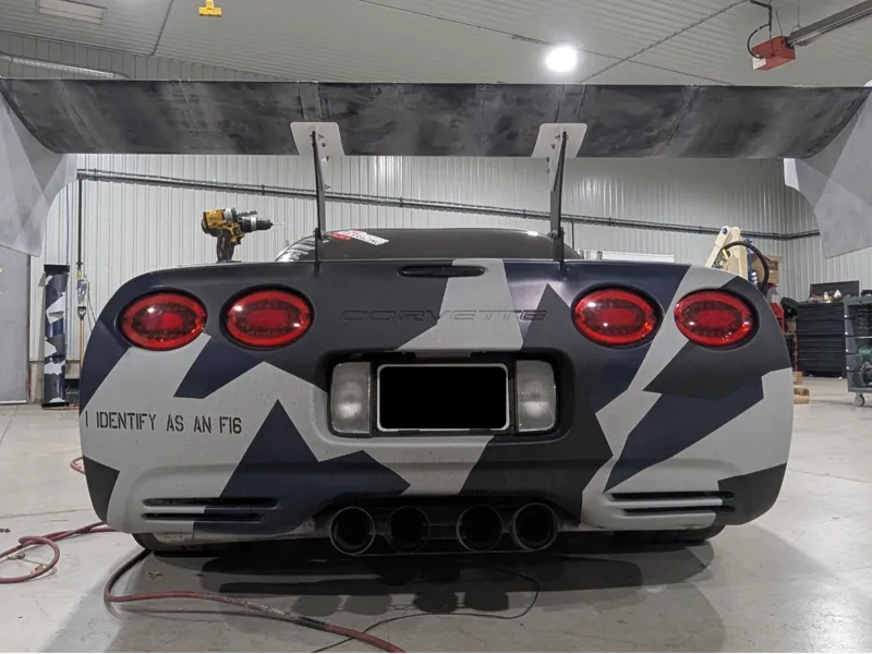 Dual element racing wing