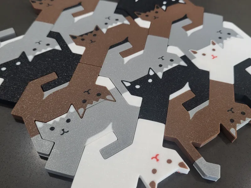 Cat Tiles, Tessellated