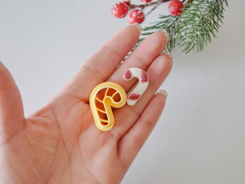 Candy Cane Polymer Clay Cutter 