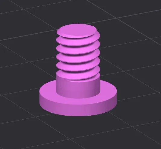 Camera Screw Flat Head Easy Print