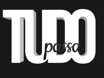 Letreiro de encaixe "TUDO passa"