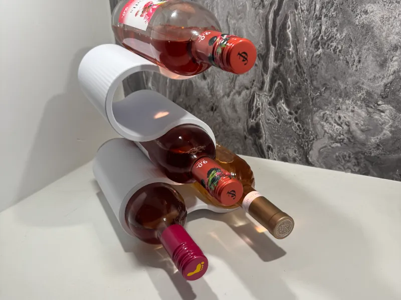|Wavy Wine Holder 5 bottle