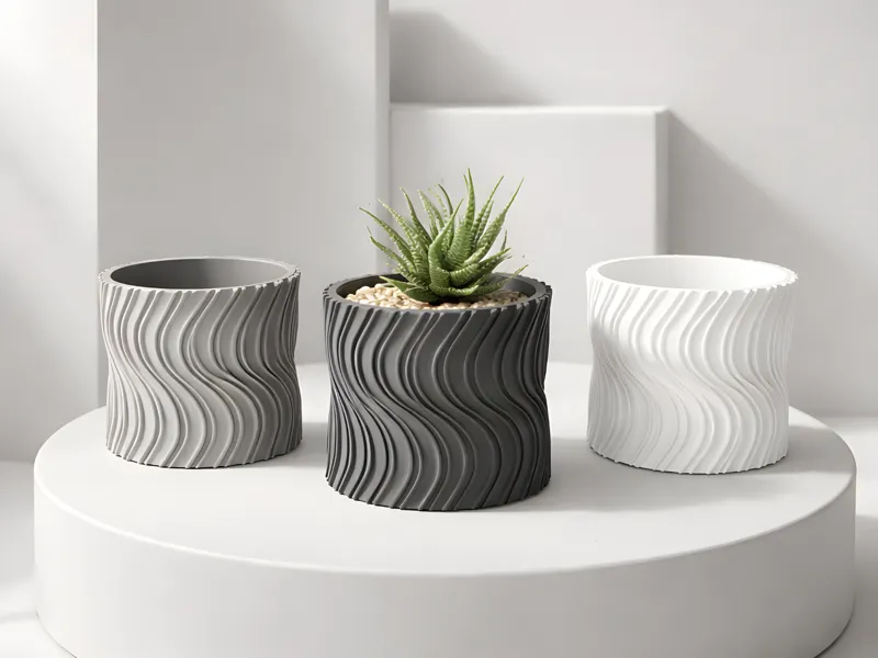 STL Succulent Pot – Modern Design 