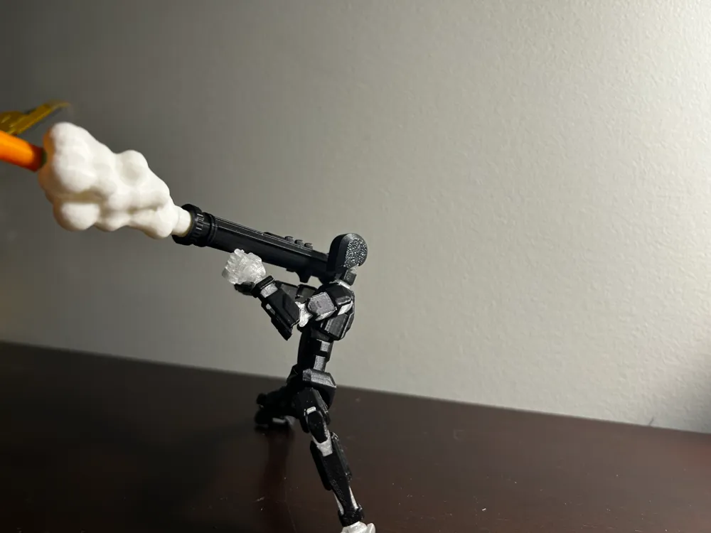 Modelo para impresión 3D: dummy 13 rocket launcher. Referencia del modelo original.