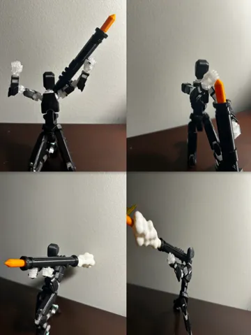 Modelo para impresión 3D: dummy 13 rocket launcher — vista de referencia 2