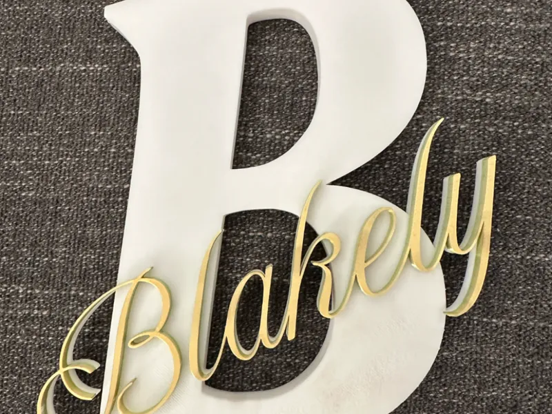 Hazel Nameplate