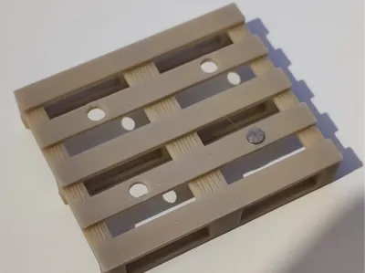 Pallet & Boxes with holes for Cyberbrick Forklift