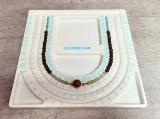 DIY Beaded Chain Design Plate