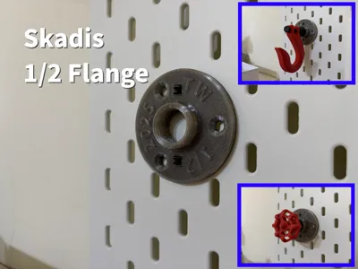IKEA Skadis 1/2 Flange