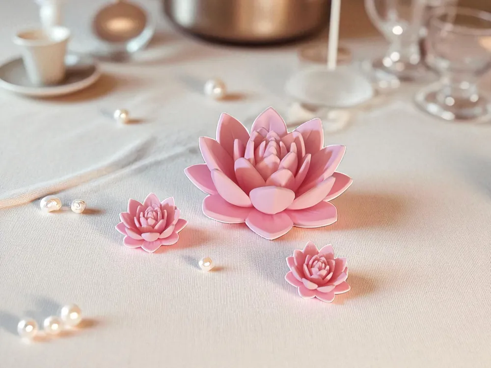 Lotus Flower - Free 3D Print Model - MakerWorld