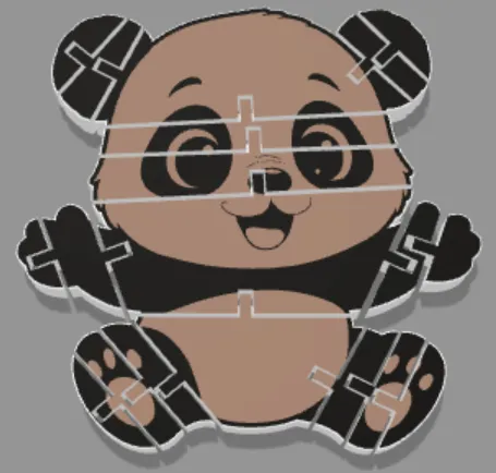 Articulated cute flexi panda by Ruhaan The Creator MakerWorld: Download ...