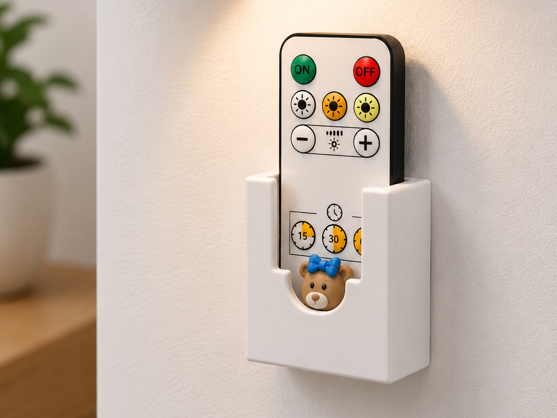 Mini LED Remote Wall Mount Holder | Easy Print