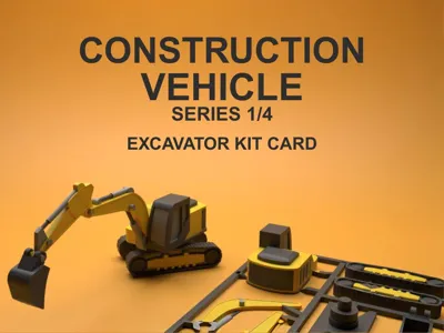 Excavator Kit Card – Construction Series 1/4