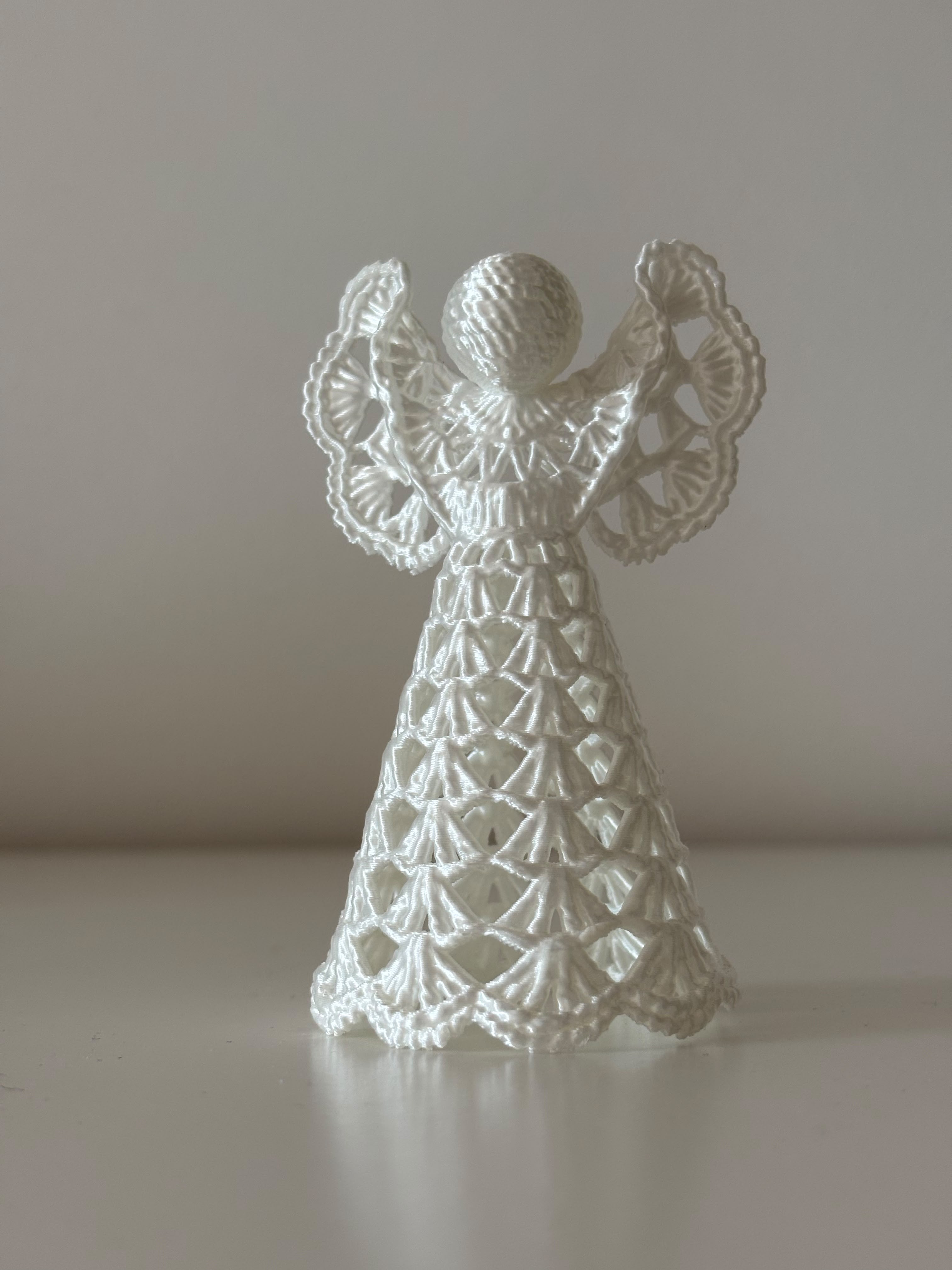 Knitted Angel – Delicate Christmas Decoration - 1