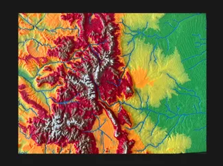 Colorado Relief Map 