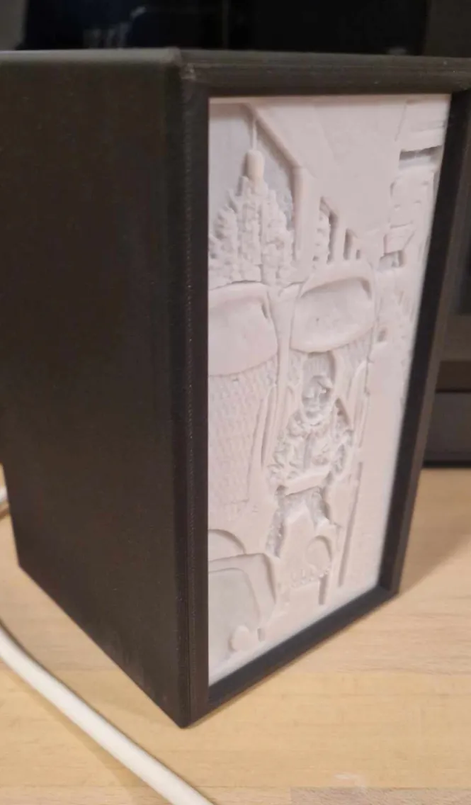 Lithophane picture frame 150x85x4mm