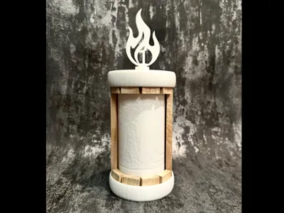 Advent Candle Lithophanes, Blocks - Easy Sticks