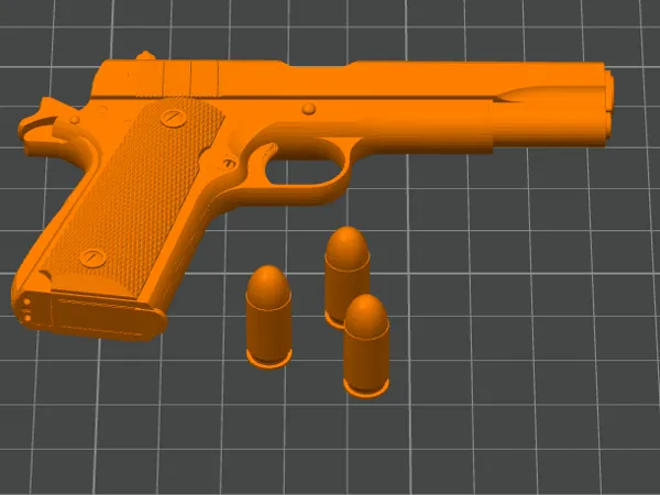 Pistolet 1911 miniature (échelle 1/2)