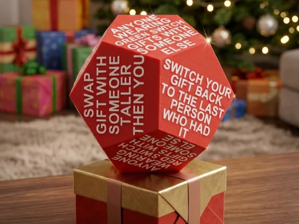Dé pour échange de cadeaux de Noël