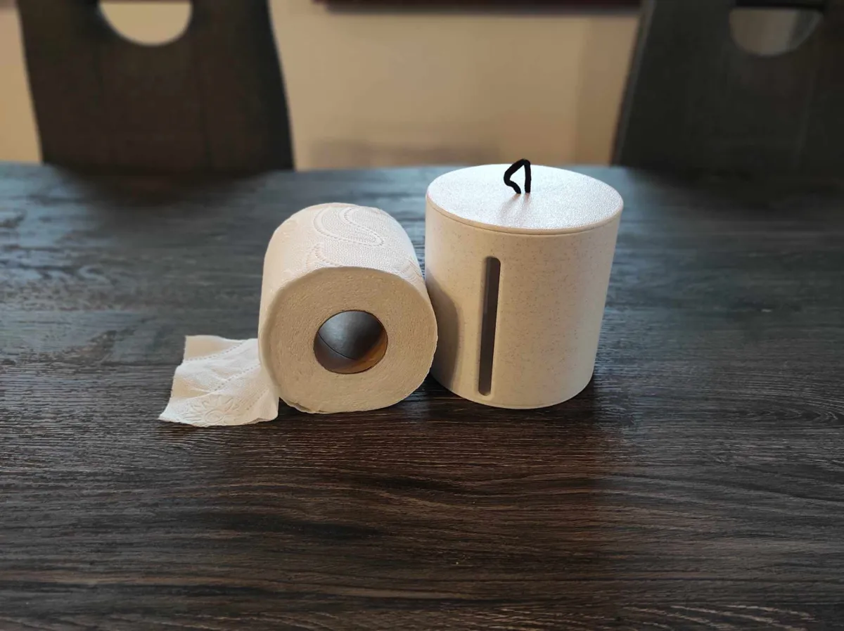 Boîte cache-rouleau de papier toilette