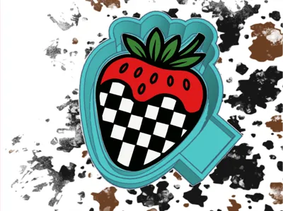 Strawberry Freshie mold housing