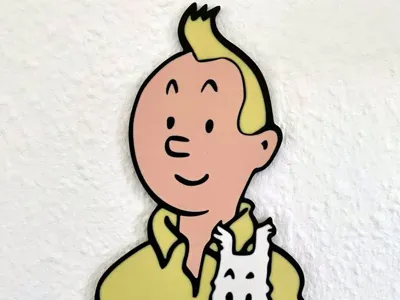 Tintin and Snowy.