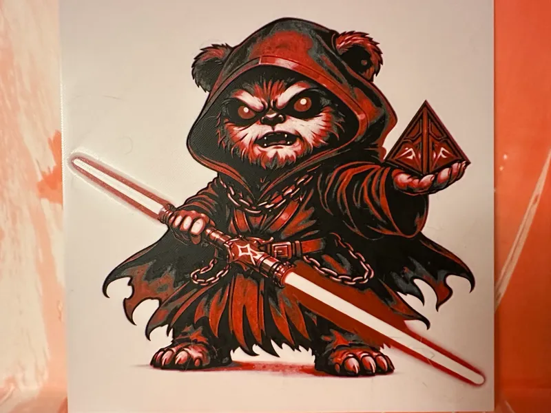 Star Wars Hueforge: Ewok Sith Lord with Holocron