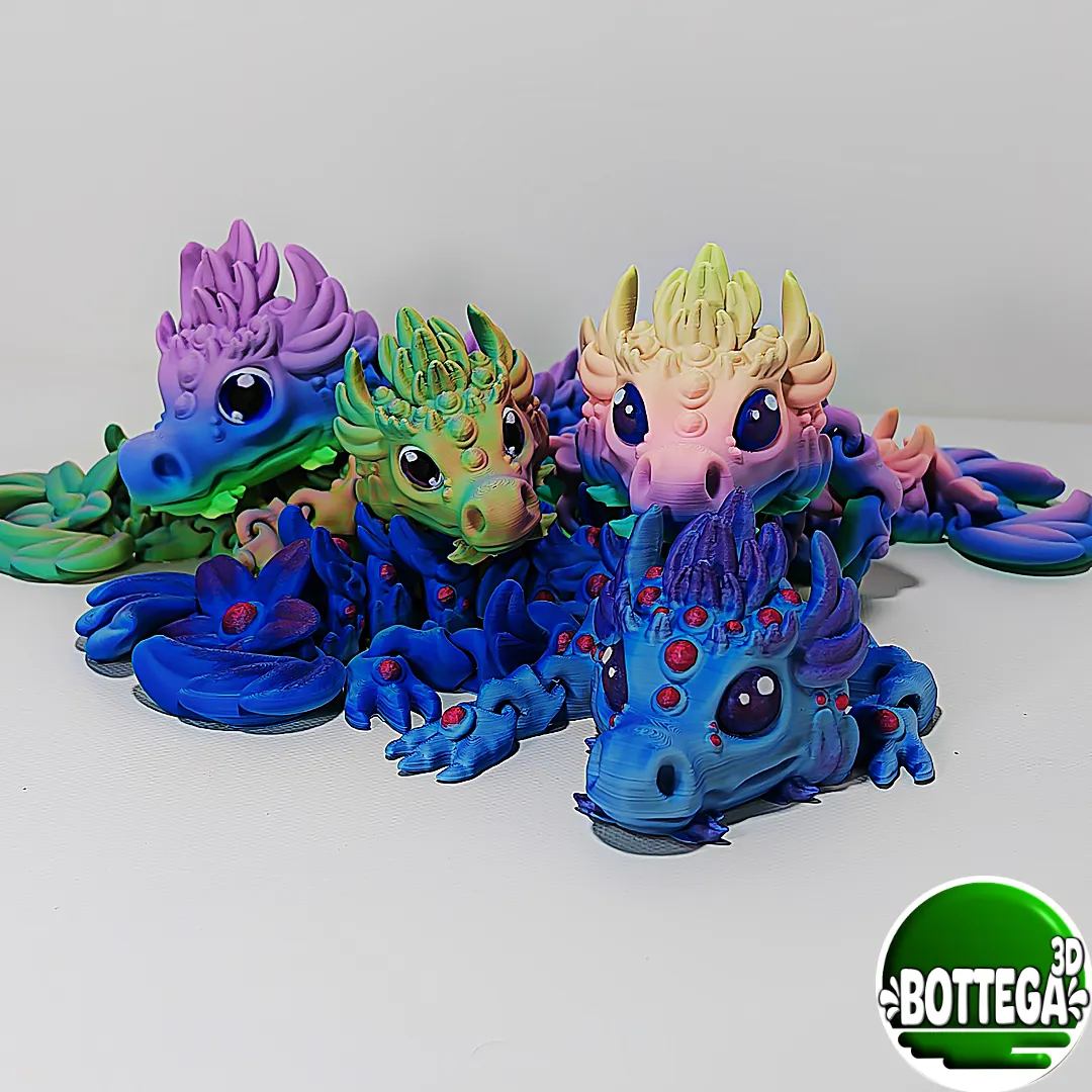 Yuari, baby magical Dragon, articulated view 2