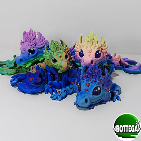 Yuari, baby magical Dragon, articulated view 2