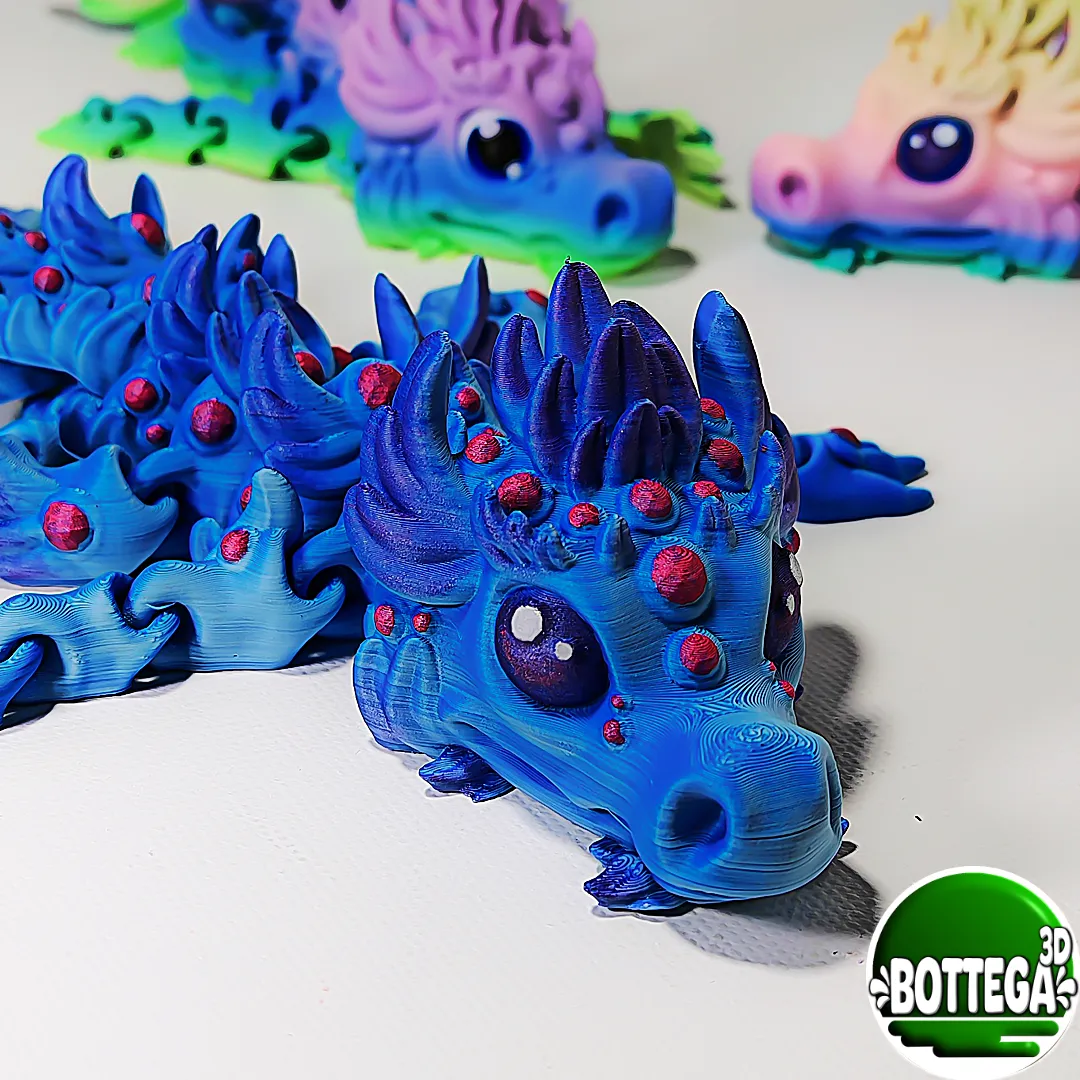 Yuari, baby magical Dragon, articulated view 3