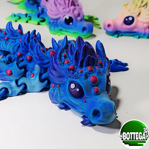 Yuari, baby magical Dragon, articulated view 3