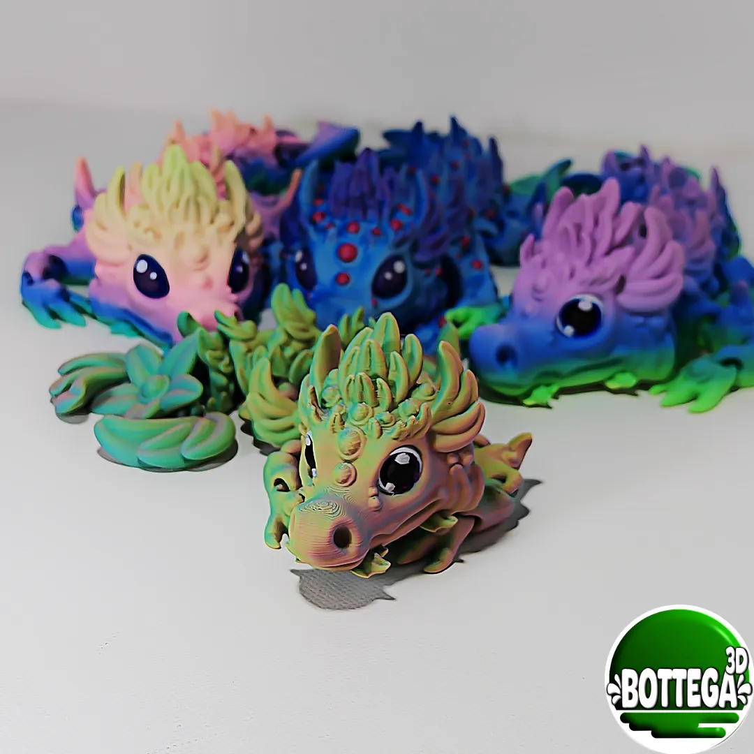 Yuari, baby magical Dragon, articulated view 4