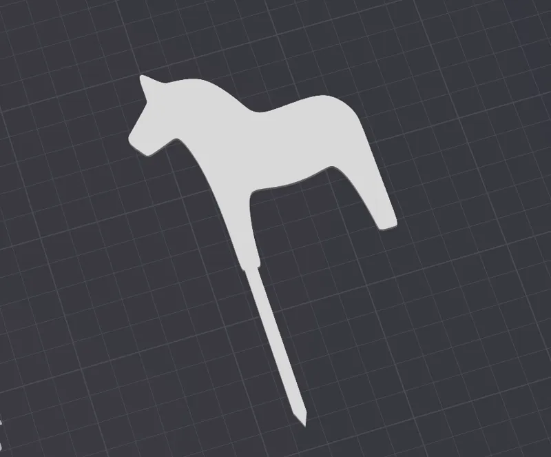 Dala Horse Cake Topper