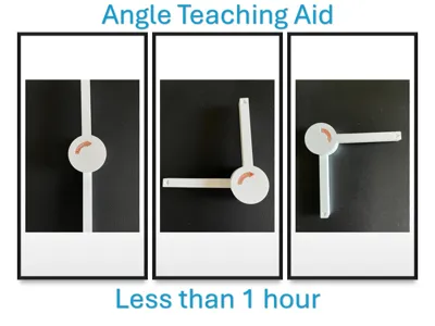Angle Teaching Aid: Acute, Obtuse, and Reflex