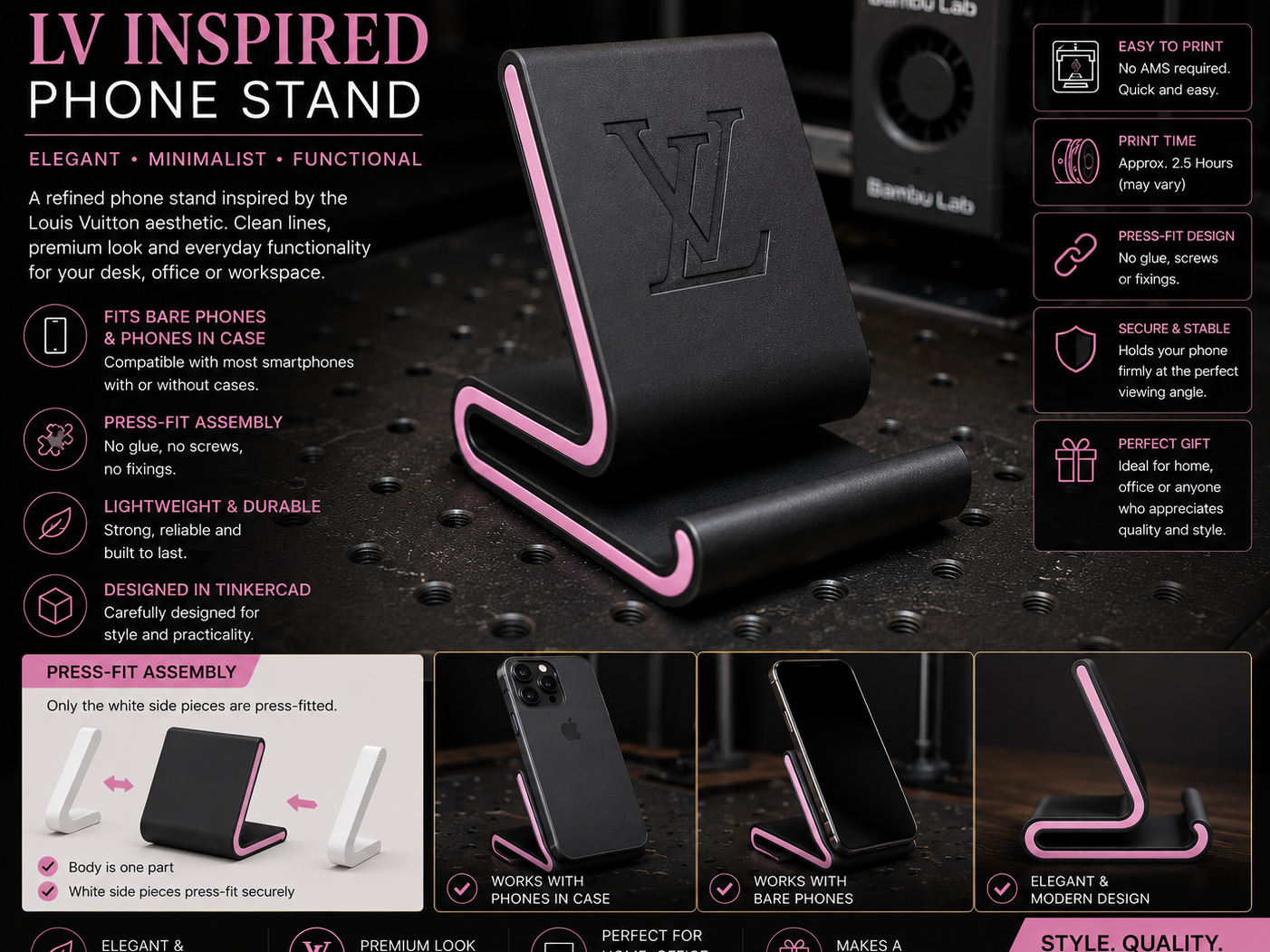 LV phone stand