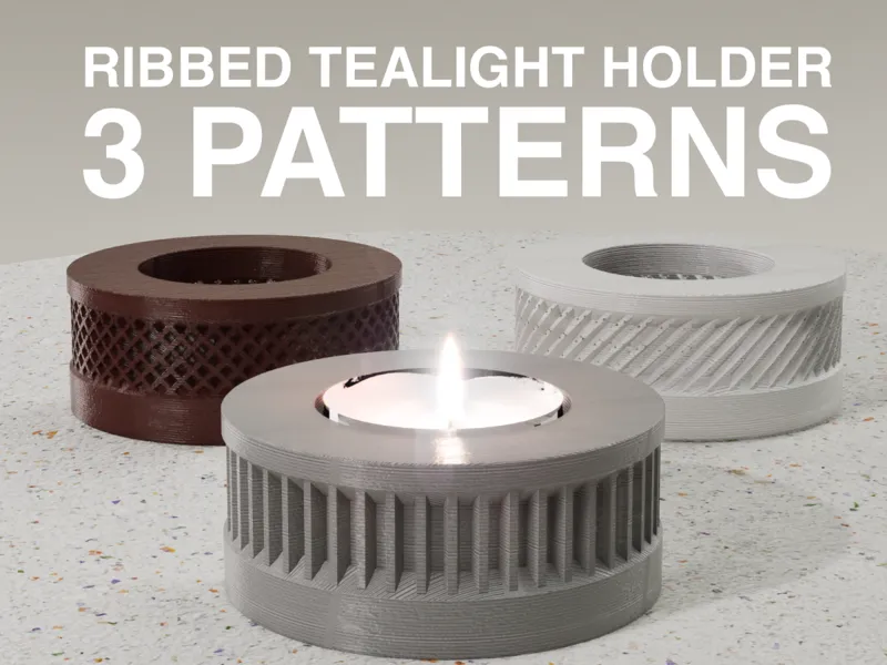 Ribbed Tealight holder
