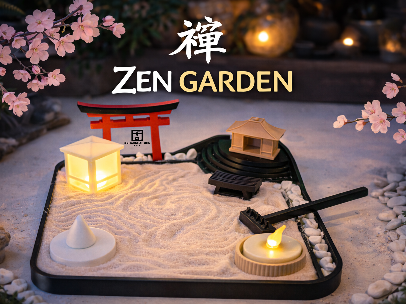 en Garden Set – Mini Japanese Sand Garden