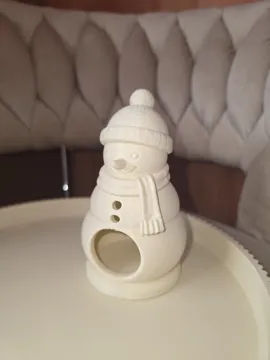 Accesorio de iluminación decorativa: Snowman LED Tealight Holder Christmas Winter Decor — vista de referencia 3