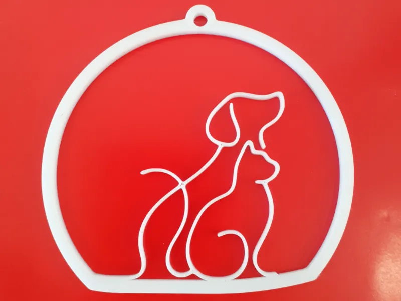DECORAZIONE NATALE CANE GATTO