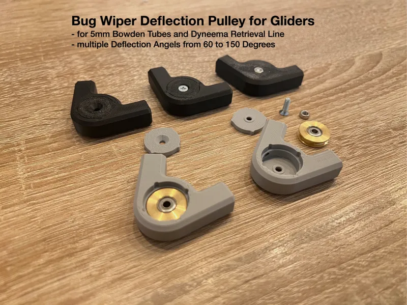 Bowden Deflector Pulley for Sailplane Bug Wipers 