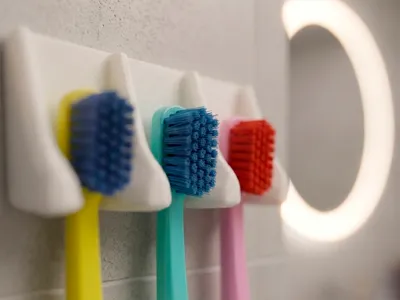 1/2/3/4/5/6 slot toothbrush holder