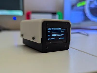 SSD1306 & ESP32 Micro-Monitor