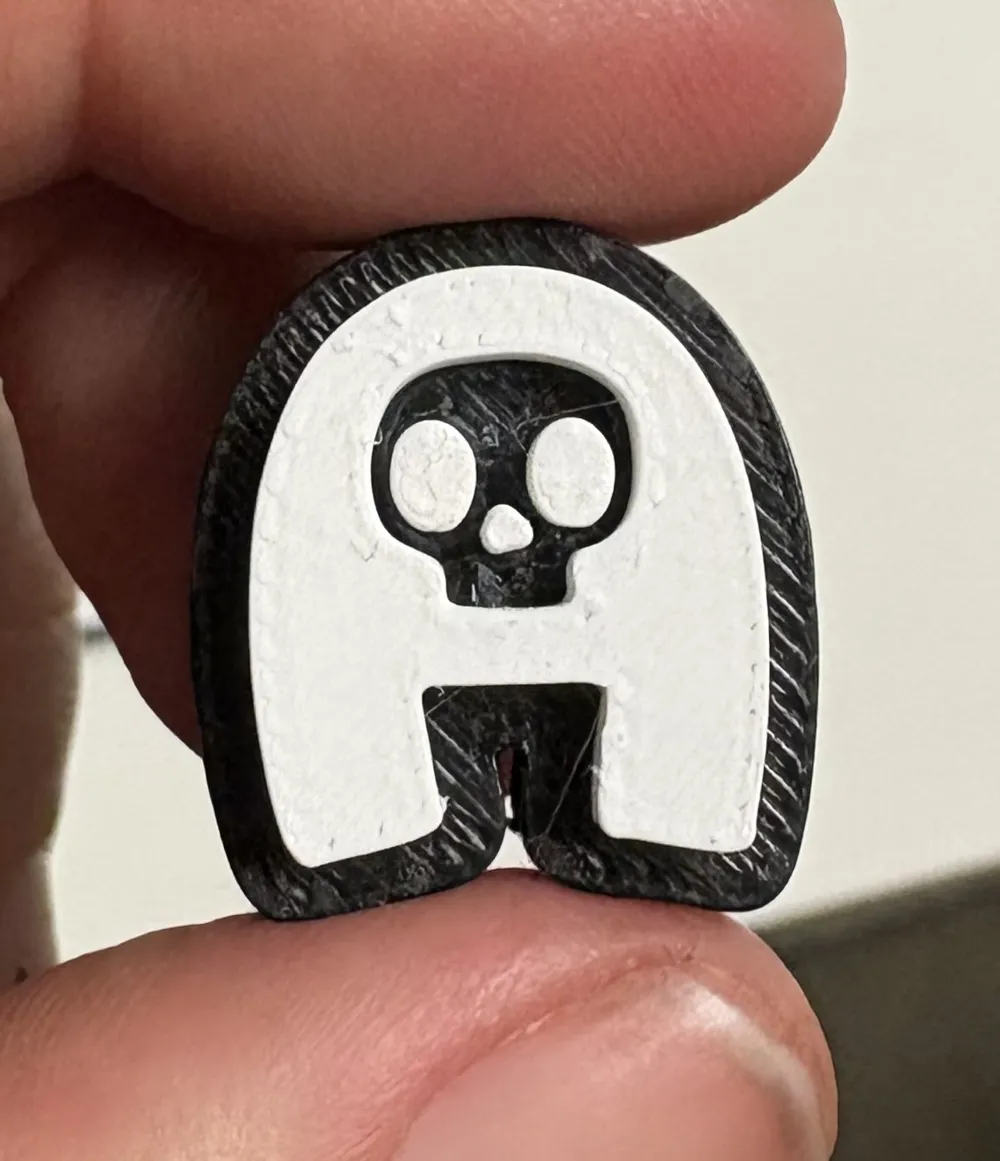 Creative Lettering Printable Gothic Skull Alphabet Letters | Spooky Letters - Free 3D Print Model ...