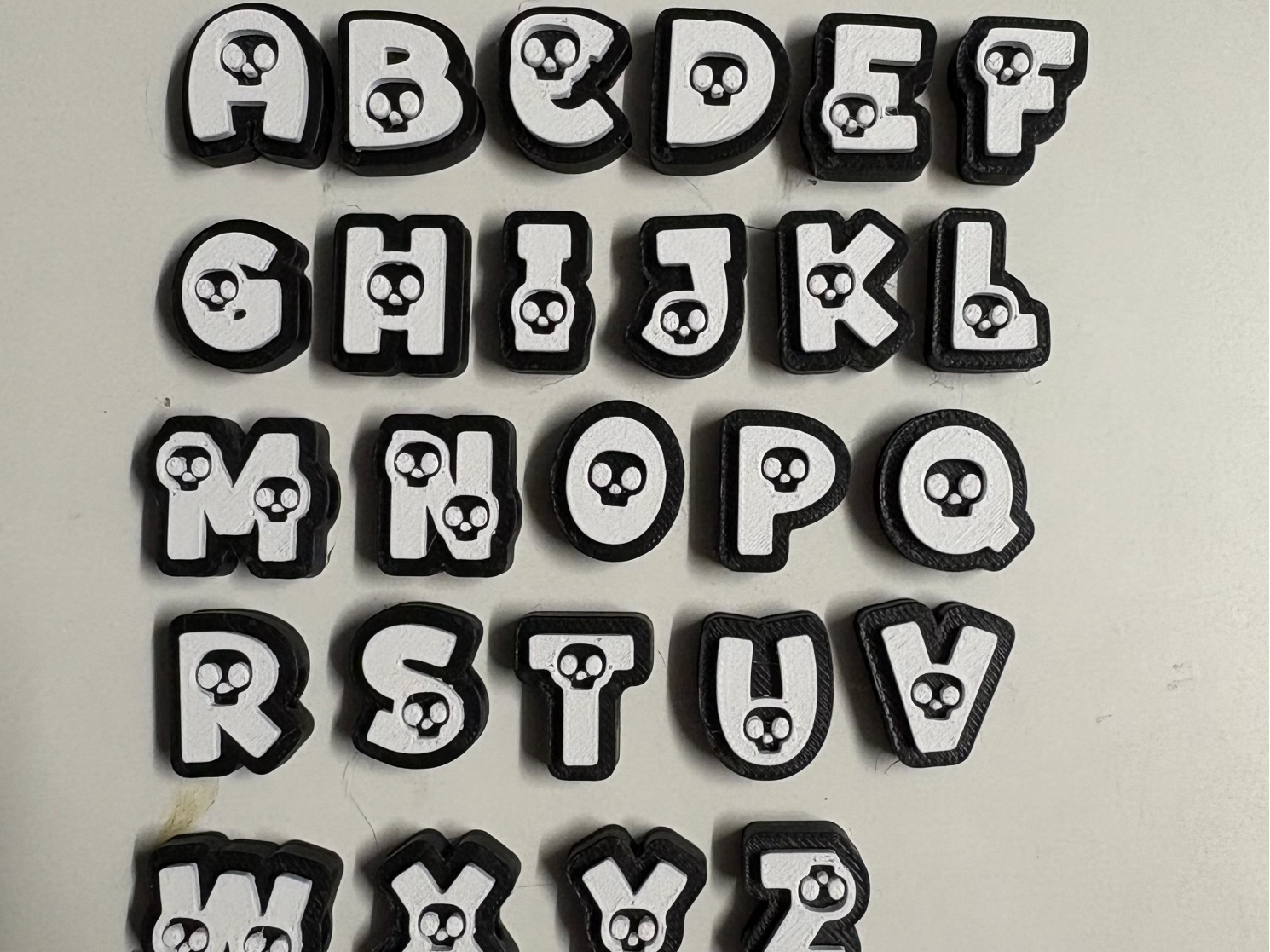 Gothic Skull Alphabet Letters | Spooky Letters
