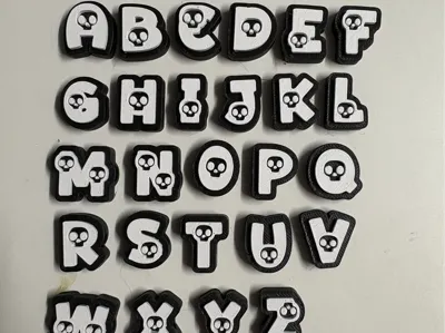 Gothic Skull Alphabet Letters | Spooky Letters