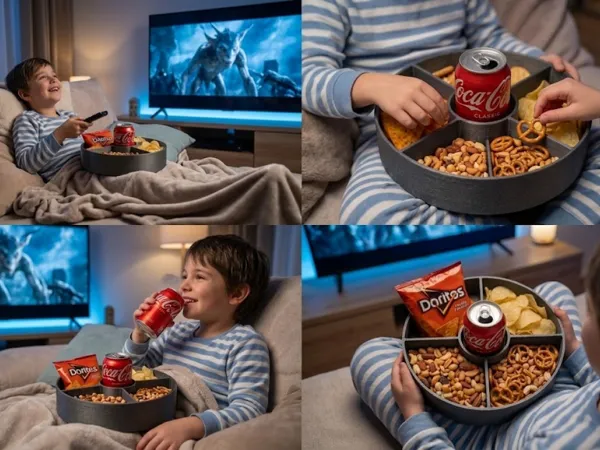 Plateau à snacks pour l'extérieur